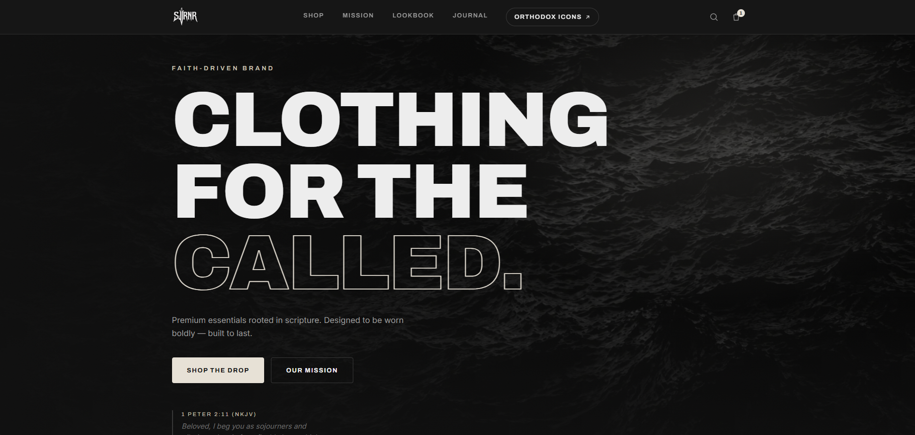 SJRNR faith-driven streetwear store